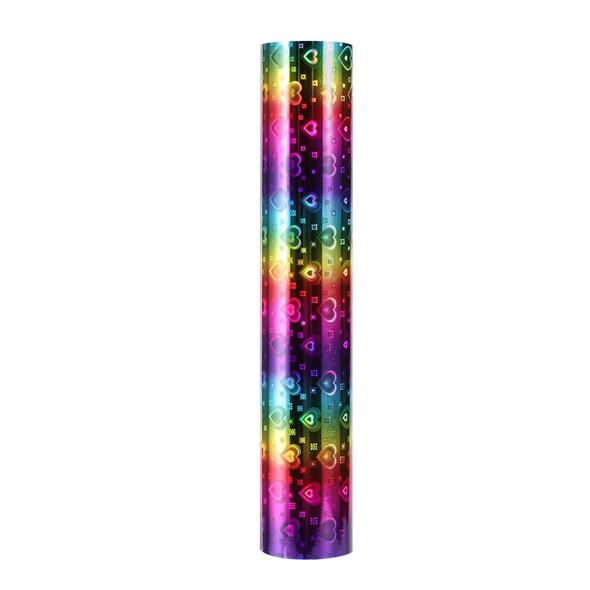 Rainbow Hearts Pattern Vinyl