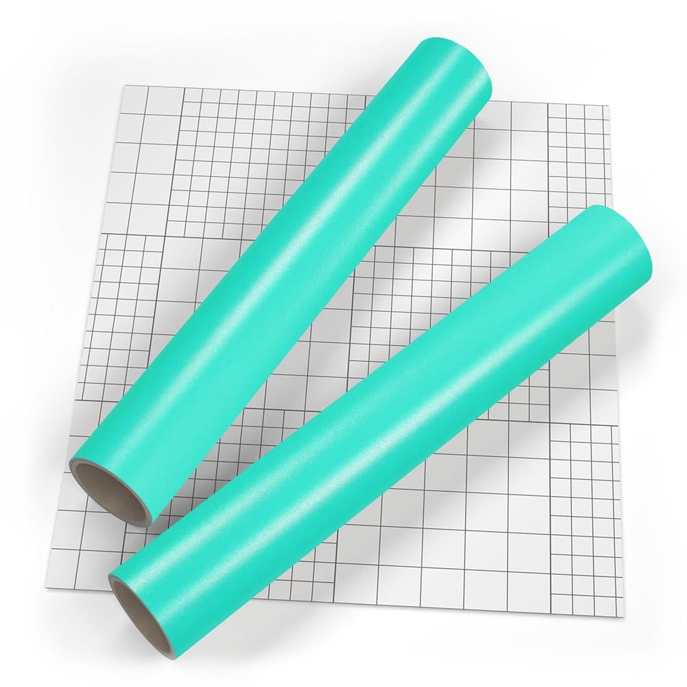 Autocolant cu efect mat albastru neon