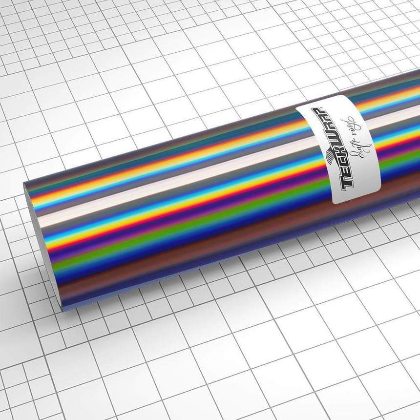 Autocolant holografic gri inchis