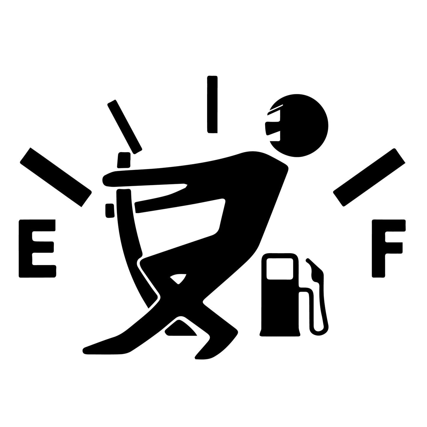 Sticker Fuel 10x7,3 cm
