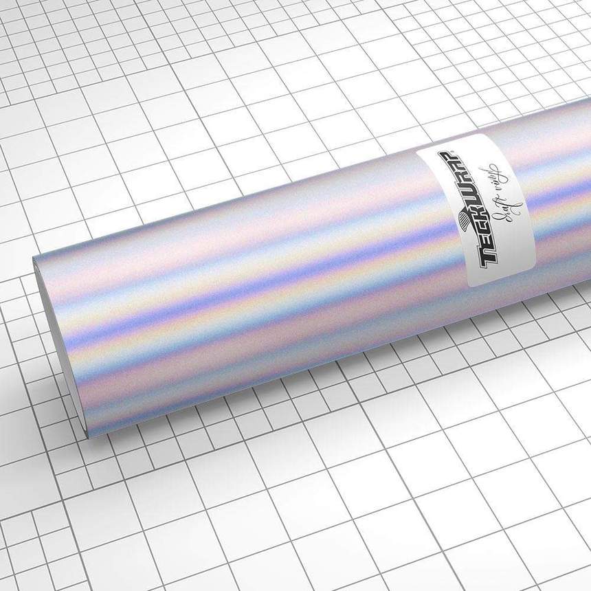 Autocolant holografic argintiu