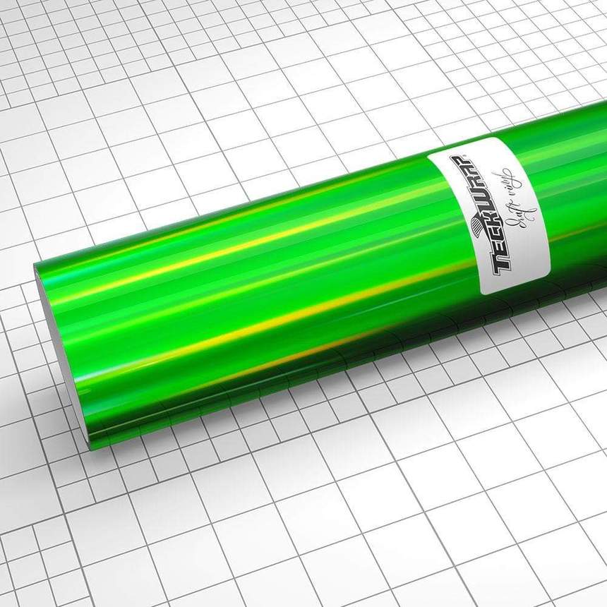 Autocolant termic holografic verde