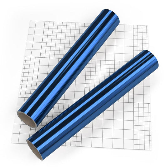 Autocolant termic metalic albastru