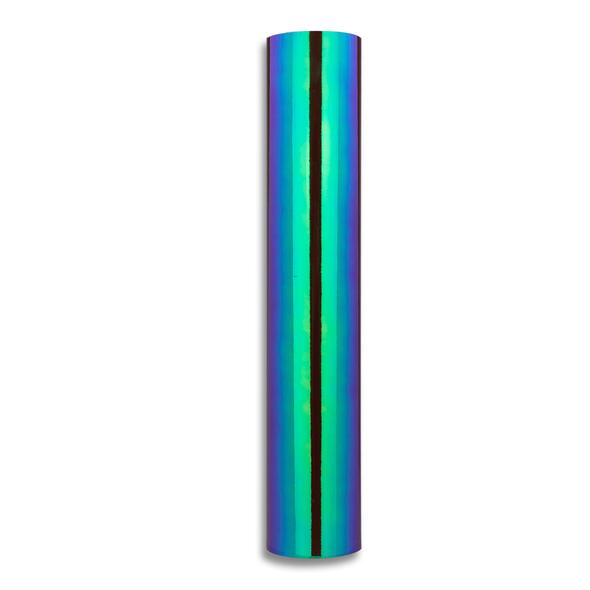 Autocolant holografic opal verde albastrui