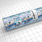 Autocolant glass flower holografic argintiu